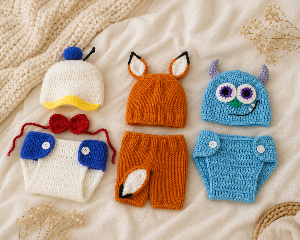 Yarnlings Trio Bundle — 3 Knitted Character Sets