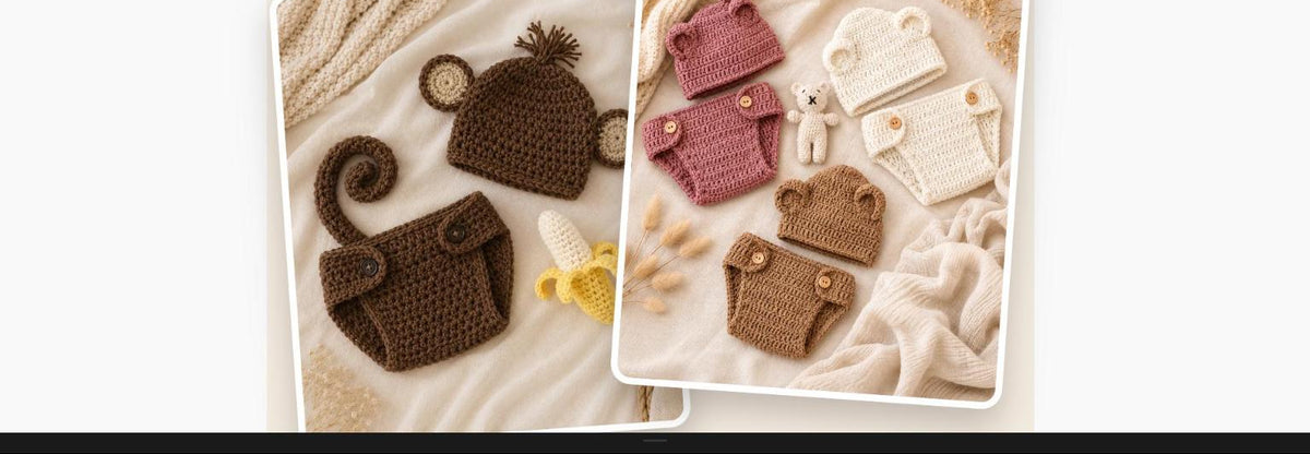 Yarnlings Monkey + Bear Duo
